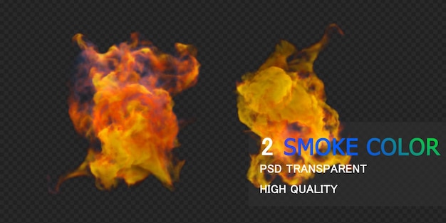 Fumaça colorida Premium Psd