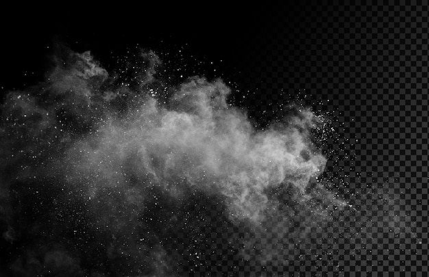 La fumée blanche et le nuage de poussière