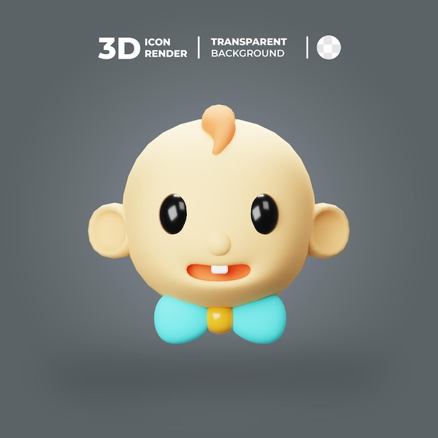 Fumetto 3D del neonato