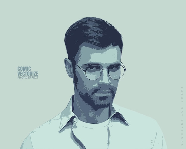 Fumetto vettorializza fumetto Effetto PSD