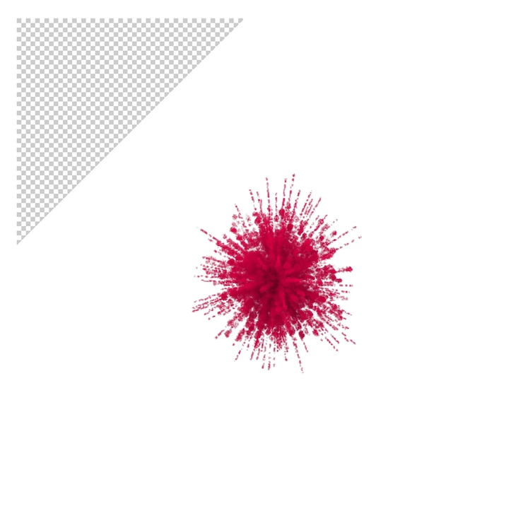 PSD fumo rosso png