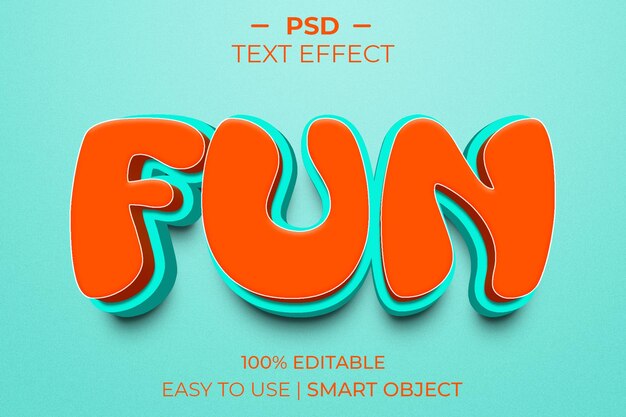 Fun 3D Text Effect Style