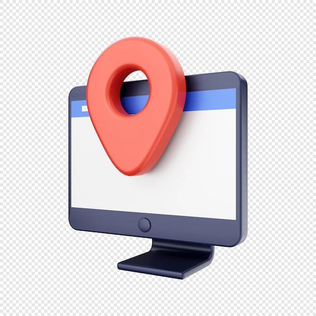 função de computador 3d encontrar localização