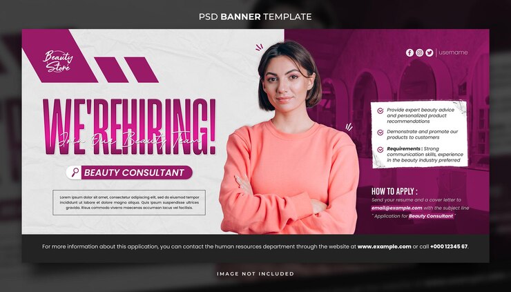 PSD funcionários queriam um modelo de capa ou banner