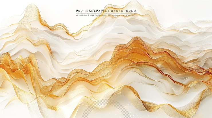 PSD fundamentos abstratos com linhas onduladas coloridas desenho de ondas elegantes
