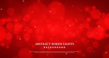 Fundo abstrato do efeito das luzes vermelhas do bokeh.