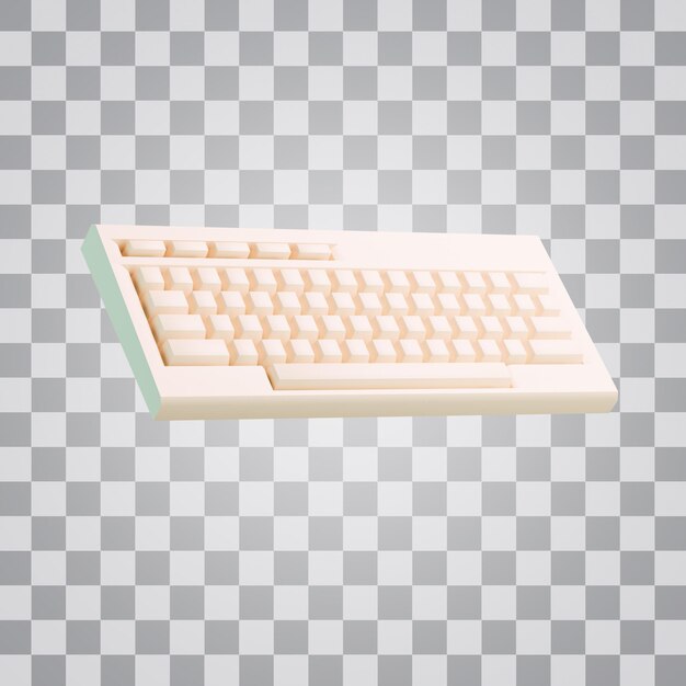 Fundo alfa de teclado de jogo simples estilizado