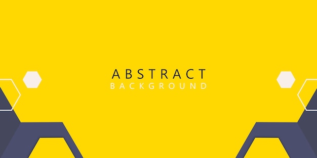 Fundo amarelo abstrato de vetor livre em estilo retangular