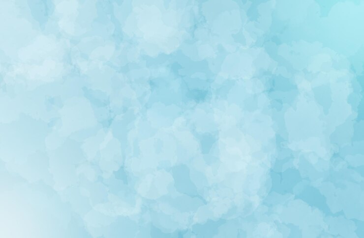 PSD fundo aquarela azul com uma nuvem
