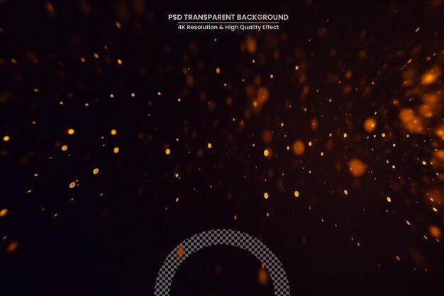 PSD fundo bokeh abstrato dourado