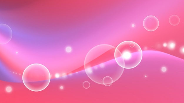 Fundo borrado de corações rosa para o dia dos namorados