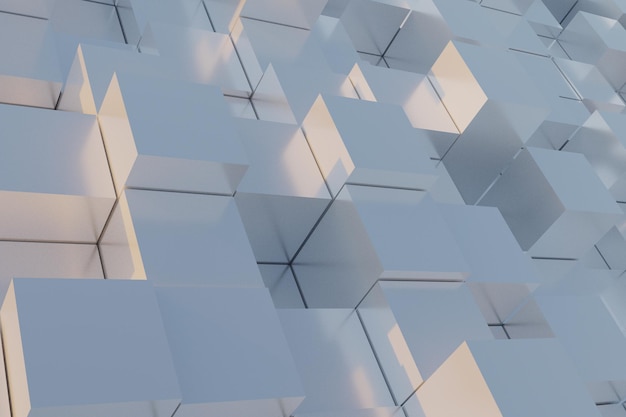 fundo branco 3d geométrico