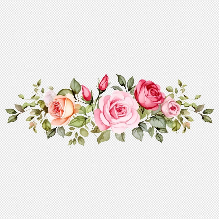 Fundo com aquarela de flores