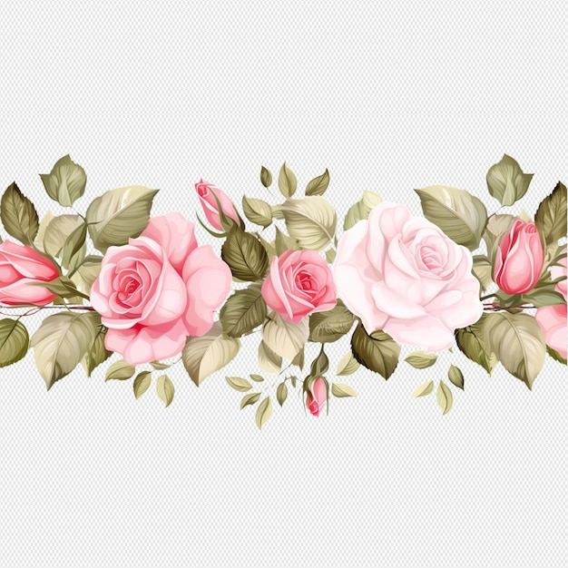 PSD fundo com aquarela de flores