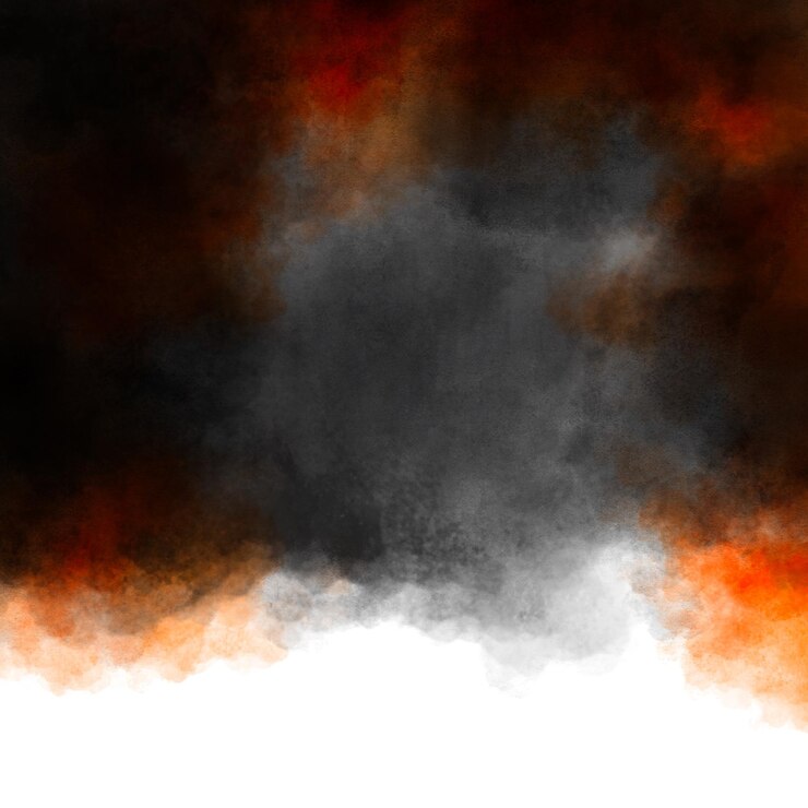 PSD fundo de arte aquarela com laranja e preto