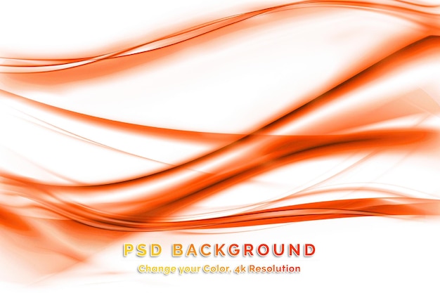 PSD fundo de cor laranja abstrato com espaço de cópia de desfocamento de movimento