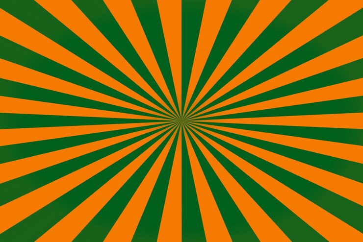 fundo de explosão solar laranja e verde
