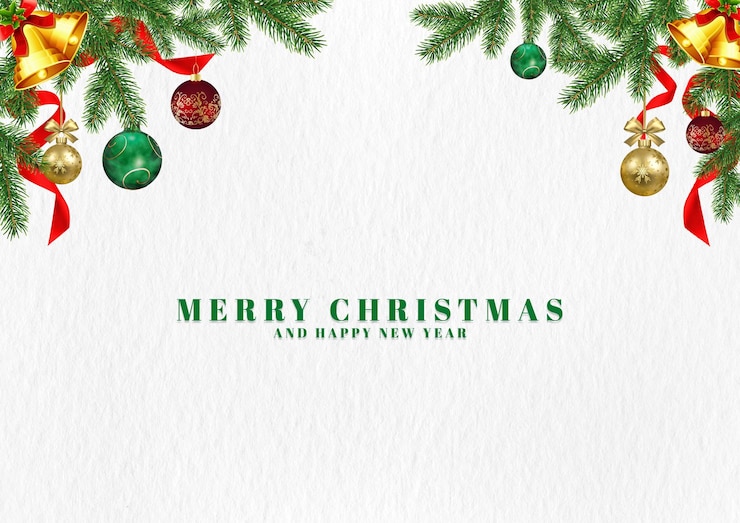 PSD fundo de feliz natal com ornamento