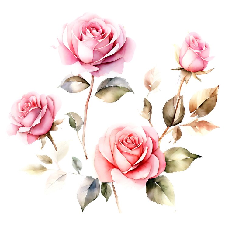 PSD fundo de flor transparente