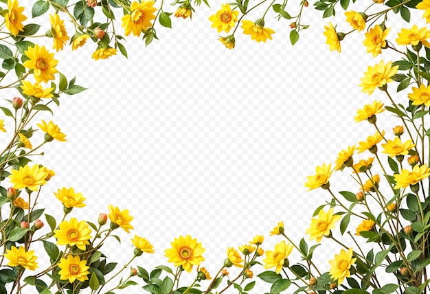 Fundo de flores amarelas