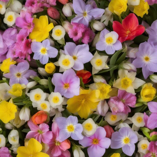 PSD fundo de flores de primavera