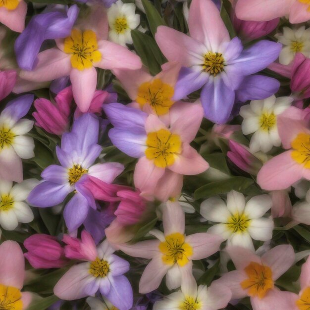 PSD fundo de flores de primavera