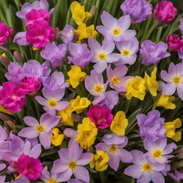 PSD fundo de flores de primavera