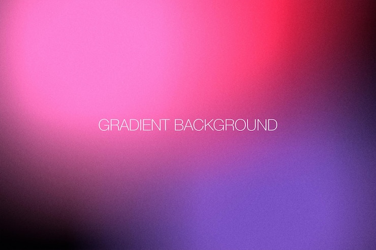 PSD fundo de gradiente abstrato desfocado de néon brilhante com textura granulada e linhas lisas