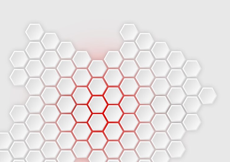 PSD fundo de gradiente laranja hexagonal