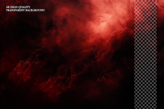 PSD fundo de gradiente vermelho esquema de cor vermelho escuro atmosfera escura em fundo transparente