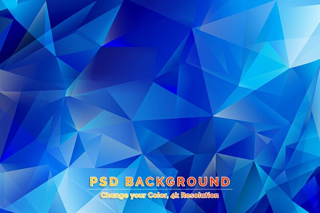 PSD fundo de mosaico vector abstrato azul escuro