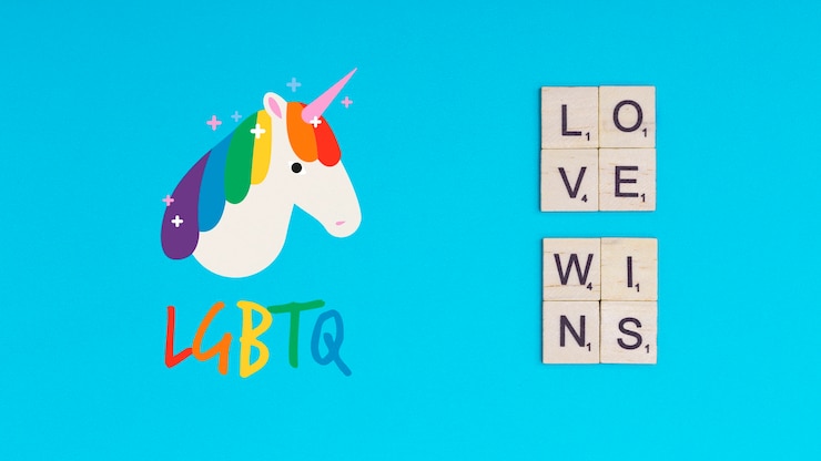 PSD fundo de orgulho gay com elementos