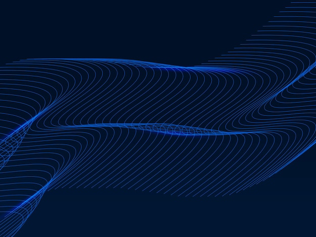 Fundo de padrão de linhas abstratas azuis