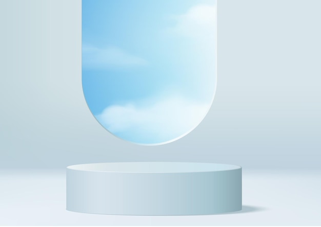 Fundo de pódio 3d de exibição de produto