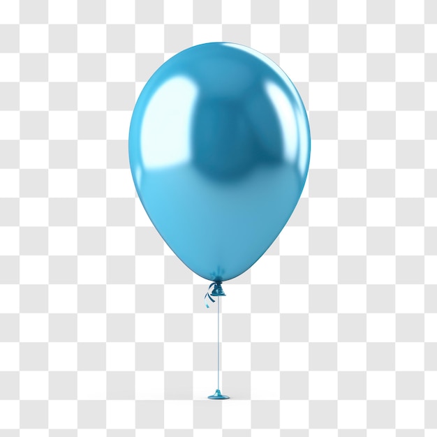 PSD fundo de transparência de balão azul brilhante psd