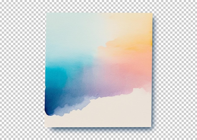 PSD fundo de transparência isolado aquarela abstrata