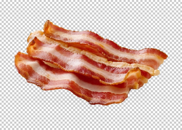 Fundo de transparência isolado de bacon