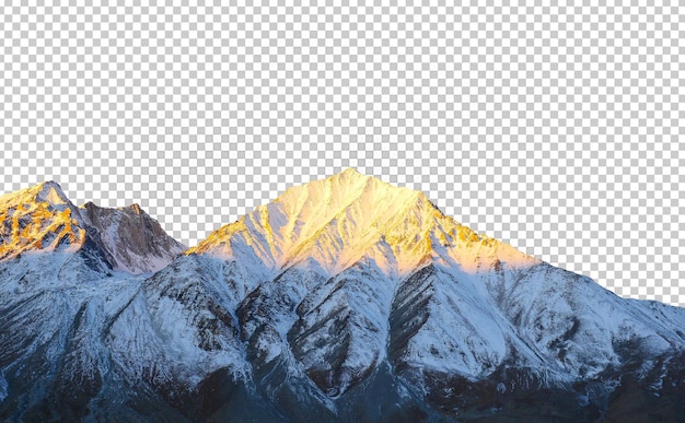 fundo de transparência isolado de montanha