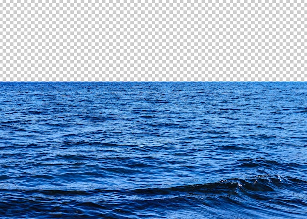 PSD fundo de transparência isolado do mar azul