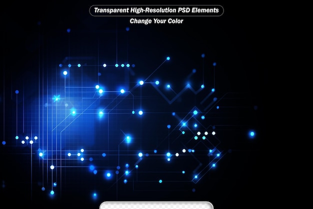 PSD fundo do conceito de tecnologia futura abstrato