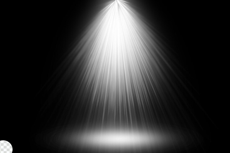 PSD fundo escuro com spotlights estúdio
