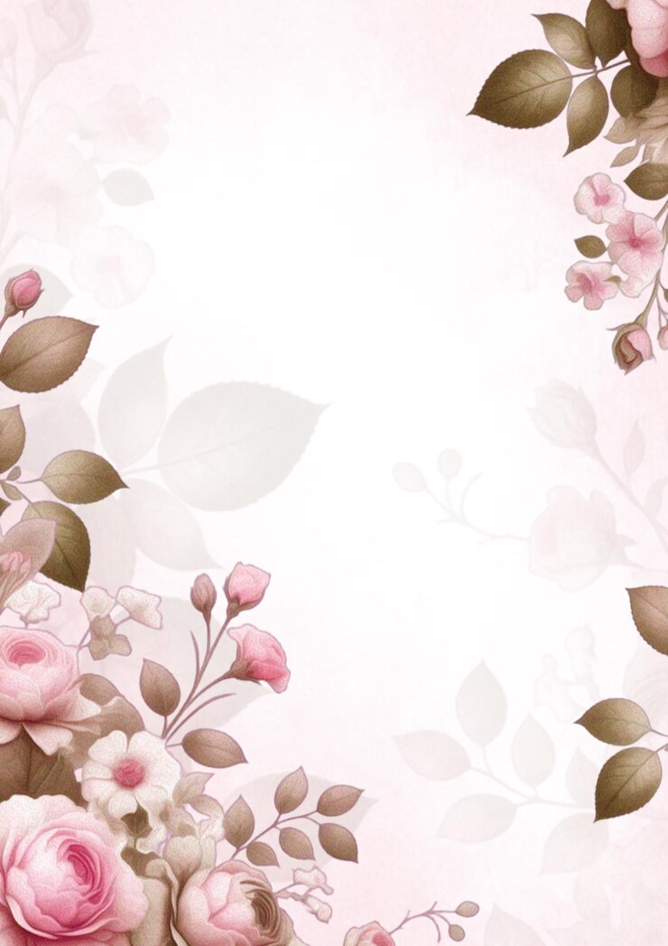 PSD fundo floral com espaço para texto