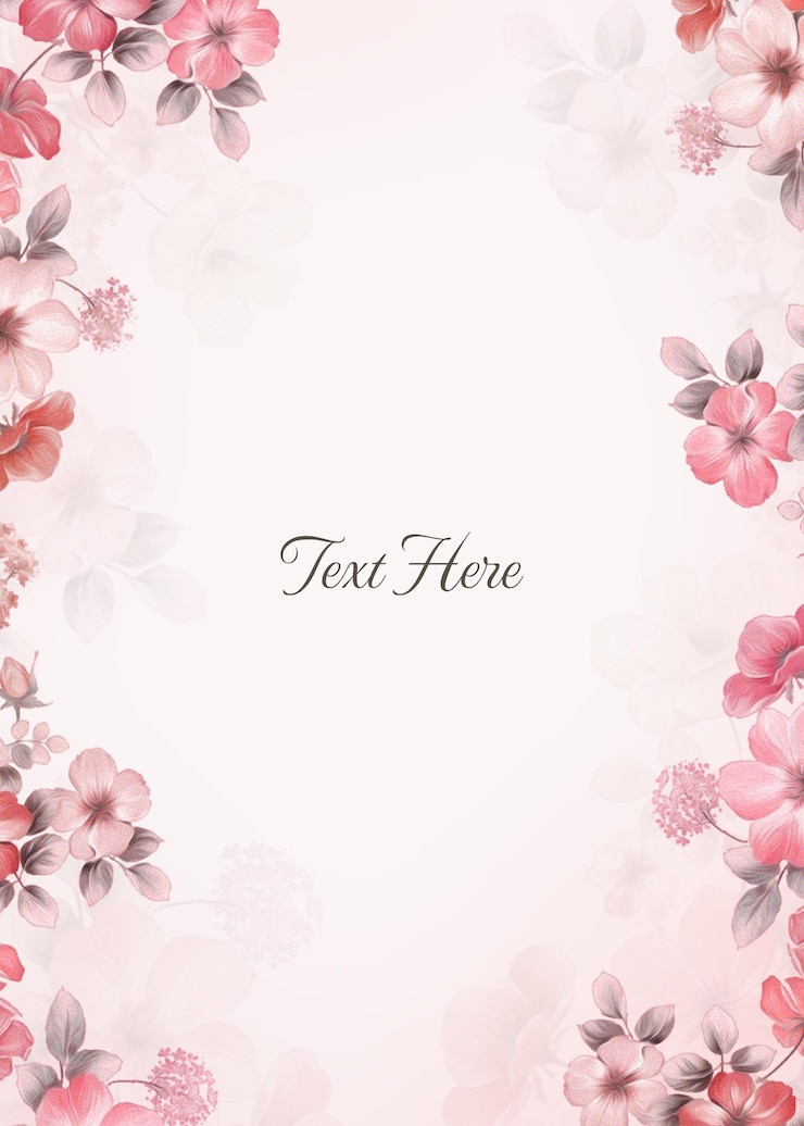 PSD fundo floral elegante com espaço para texto