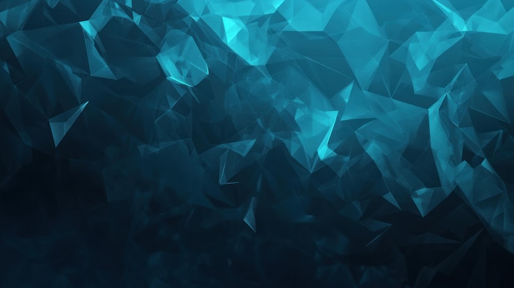 PSD fundo geométrico azul abstrato com triângulos