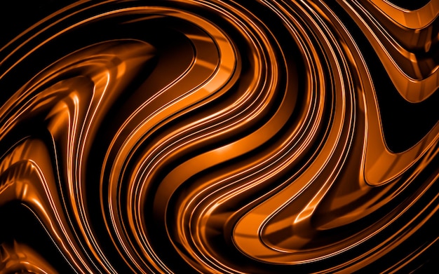 fundo metálico de redemoinho laranja abstrato