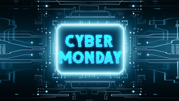 PSD fundo moderno da cyber segunda-feira