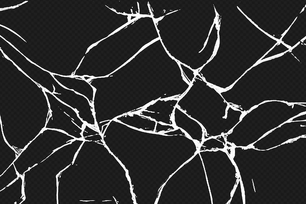 Fundo preto rachado com textura de vidro quebrado
