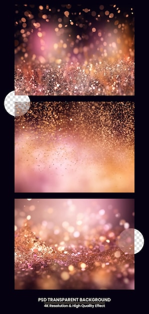 Fundo rosa pastel glitter glam bokeh abstrato brilhante