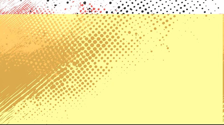 PSD fundo semitono abstrato com pontos e linhas amarelas, laranjas, vermelhas e pretas