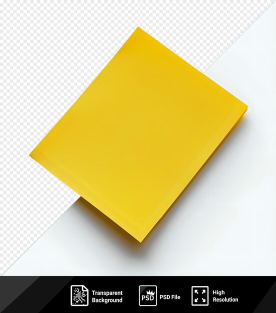 PSD fundo transparente amarelo pegajoso post it nota png clipart png psd